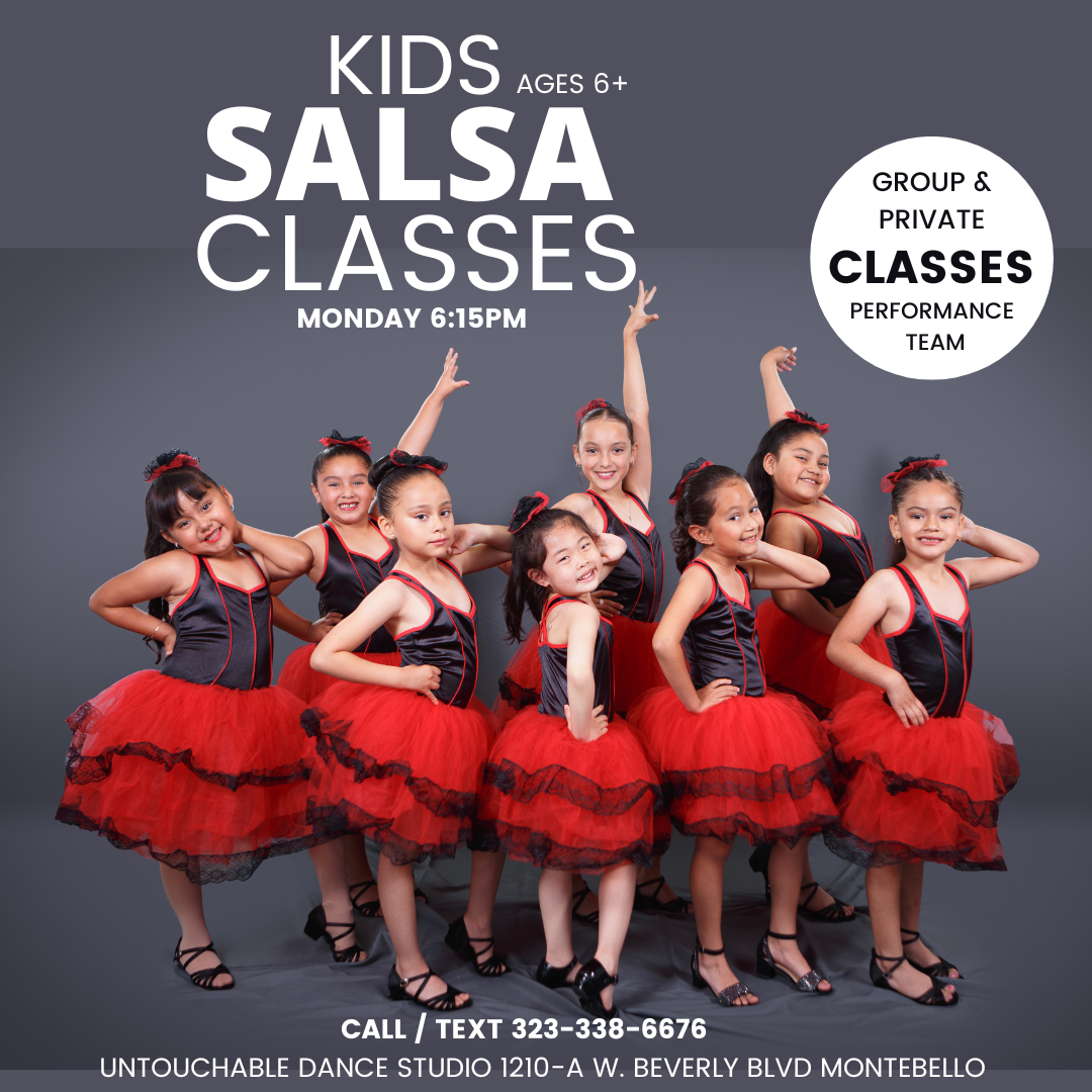 Kids Salsa dance Classes Montebello ballet jazz hip hop gymnastics kids 
