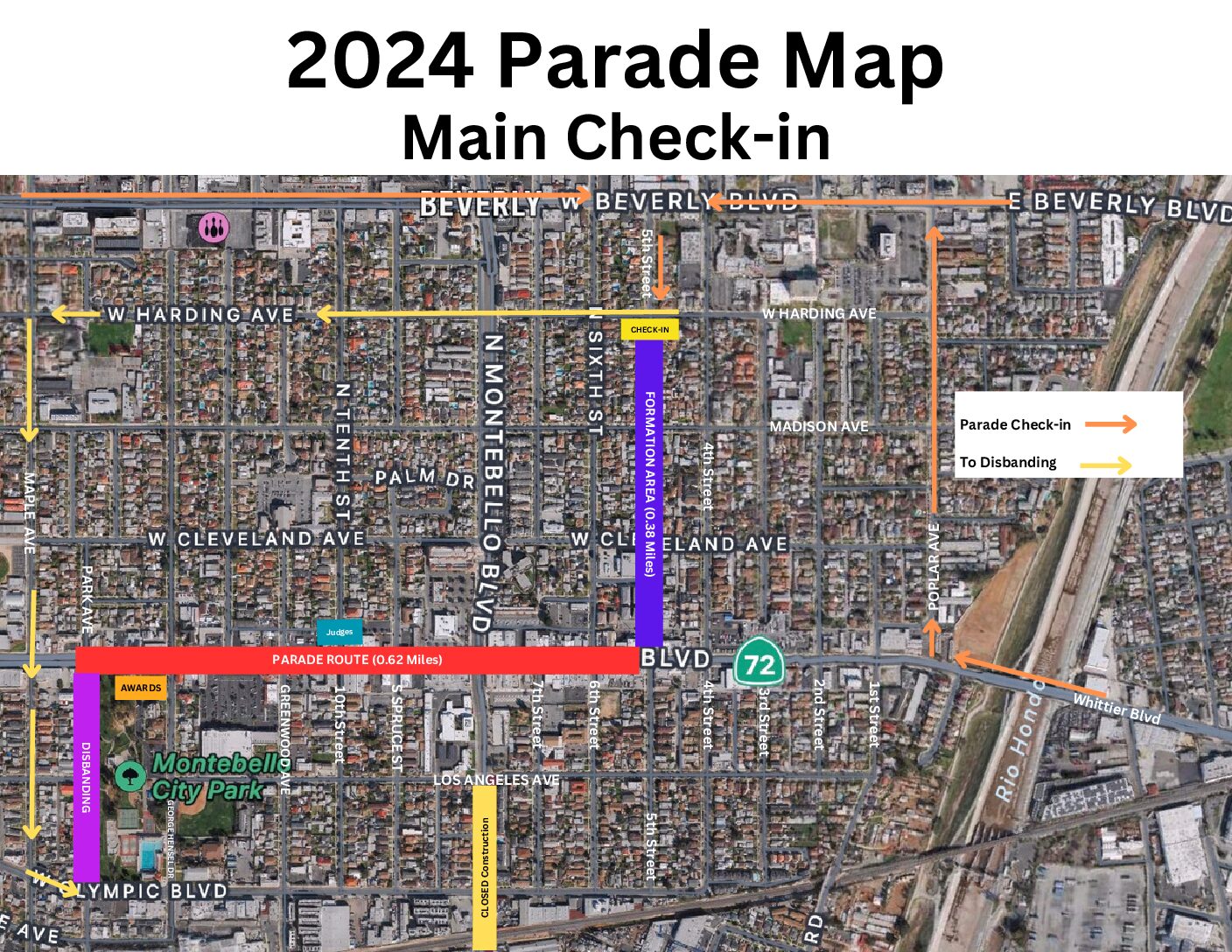 Main Check-in Map - 2024 Heritage Parade